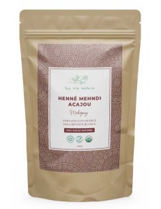 HENNÉ ACAJOU COLORATION VÉGÉTALE 100 G La Vie Nature