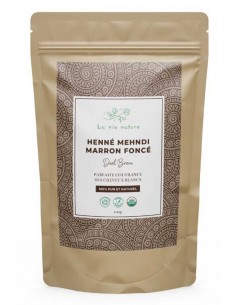 HENNÉ CHATAIN FONCÉ COLORATION VÉGÉTALE 100 G